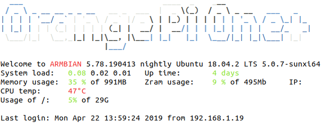 Armbian Bionic Armbian Bionic