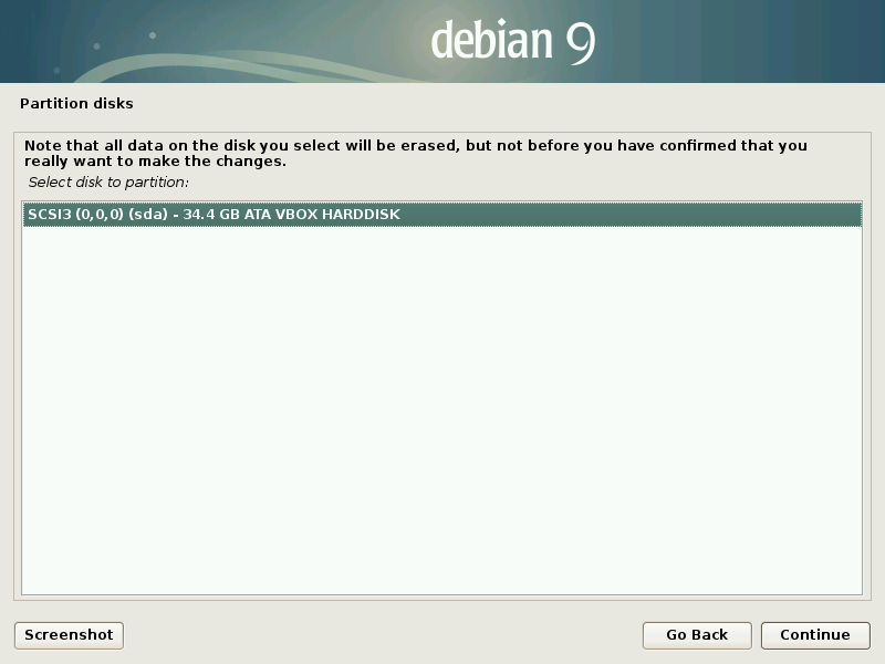 Установка Debian 9 Linux