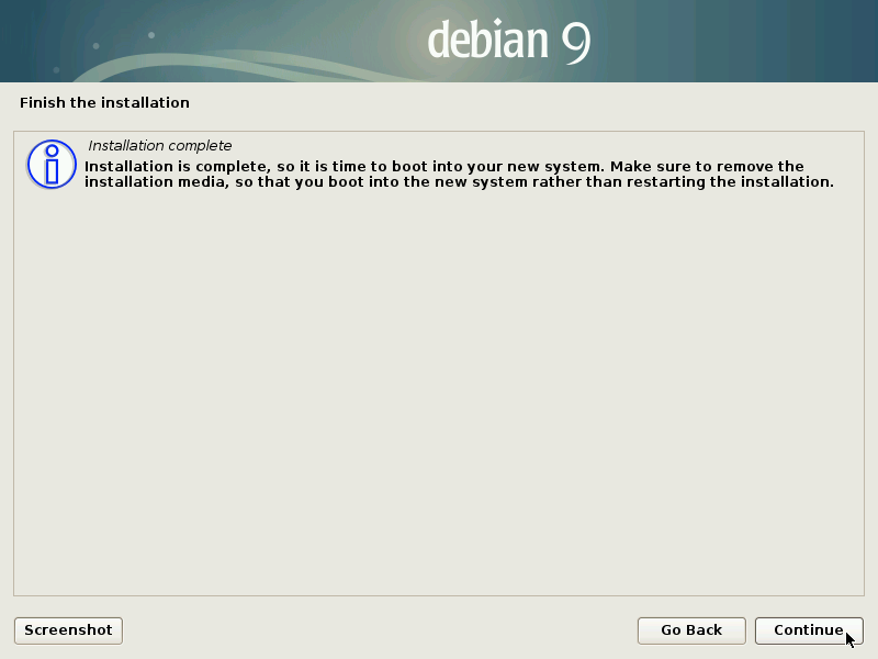 Установка Debian 9 Linux